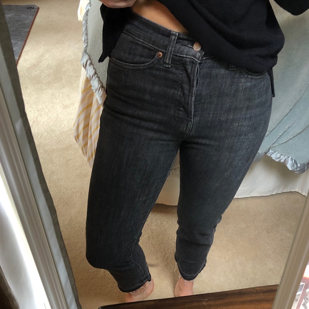 Levi’s Wedgie Straight Gray Wash Jeans